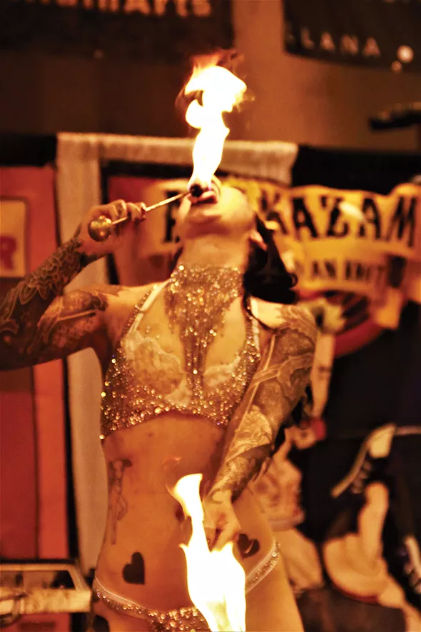 Sideshow and burlesque performers will be onstage during the three-day convention. - PROVIDED
