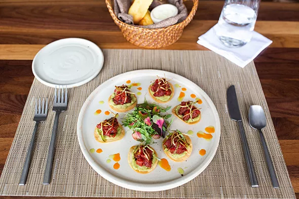 Tuna Tostaditos is Frida Southwest’s answer to tuna tartare. - ALEXA ACE