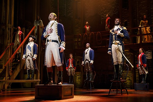 Hamilton: An American Musical runs July 30-Aug. 18 at Civic Center Music Hall’s Thelma Gaylord Performing Arts Theatre. - JOAN MARCUS / PROVIDED