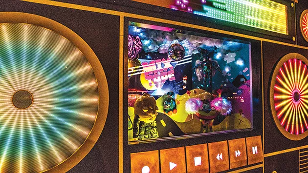 Phase one of Mix-Tape included a boom-box-inspired interactive shop window. Phase two expands the installation to about 6,000 square feet. - TODD E. CLARK /PROVIDED