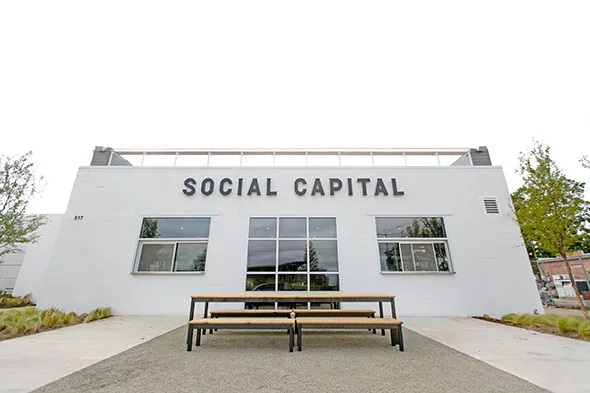 Social Capital is located on Hudson Avenue, across from the western edge of Scissortail Park. - ALEXA ACE