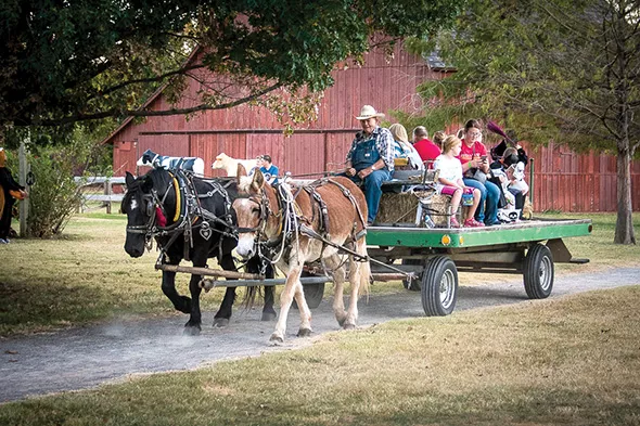 Haunt the Harn includes hayrides around the grounds. - PROVIDED