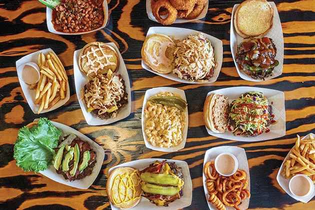 Burgers and sides at Right-A-Way Burger Joint - ALEXA ACE