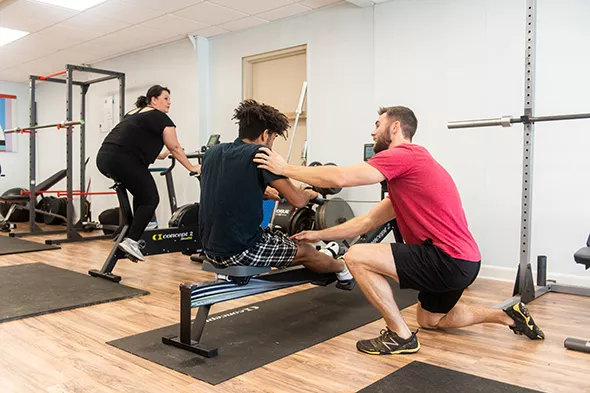 Brent Wilson provides nutrition consultation and leads individual and group workout sessions at i2U Culinary Solutions. - PROVIDED