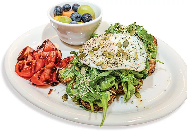 Seeded is one of three styles of avocado toast available on the menu at The Hive Eatery. - AARON GILILLAND / PROVIDED