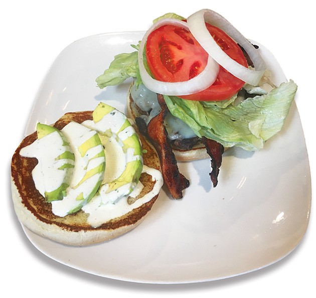 Heifers’ avocado ranch burger with bacon - JACOB THREADGILL