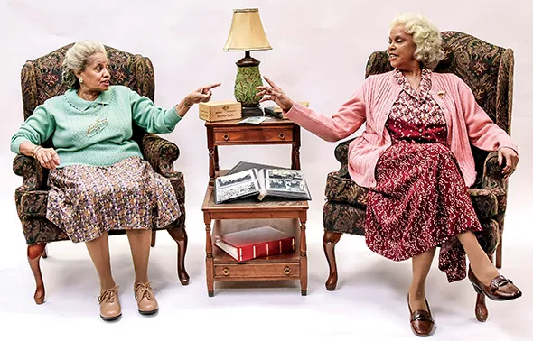 Julia Lema and Terry Burrell star as the Delany sisters, who recount stories from their more than 100 years on earth while cooking dinner live onstage. Having Our Say runs Feb. 19-March 8 at Lyric Theatre. - K. TALLEY PHOTOGRAPHY / PROVIDED