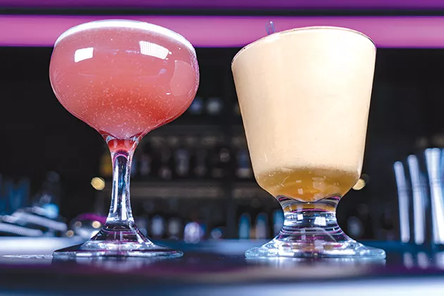 Rock the Casbah and Turbo! whiskey-based drinks at Burger Punk - PHILLIP DANNER