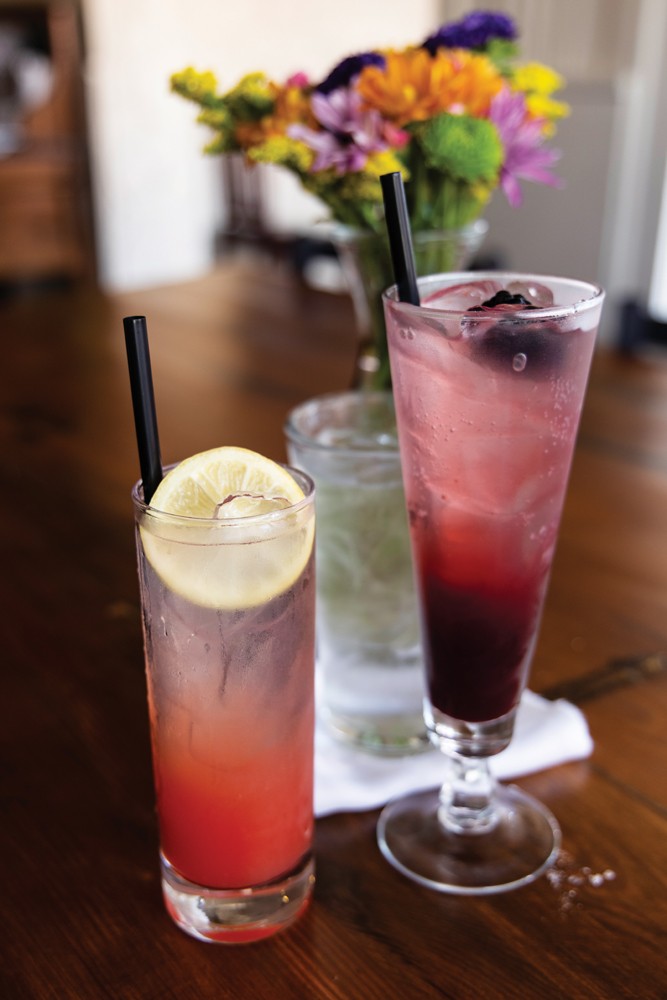 Picasso Cafe offers a curated list of colorful and flavorful mocktails.
