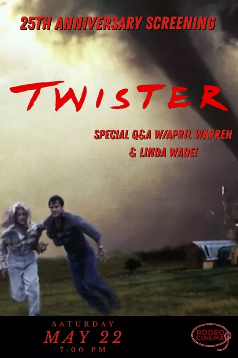 TWISTER 25th ANNIVERSARY SCREENING w/APRIL WARREN & LINDA WADE Q&A (SATURDAY 5/22 - 7:00PM) - Vimarsana News