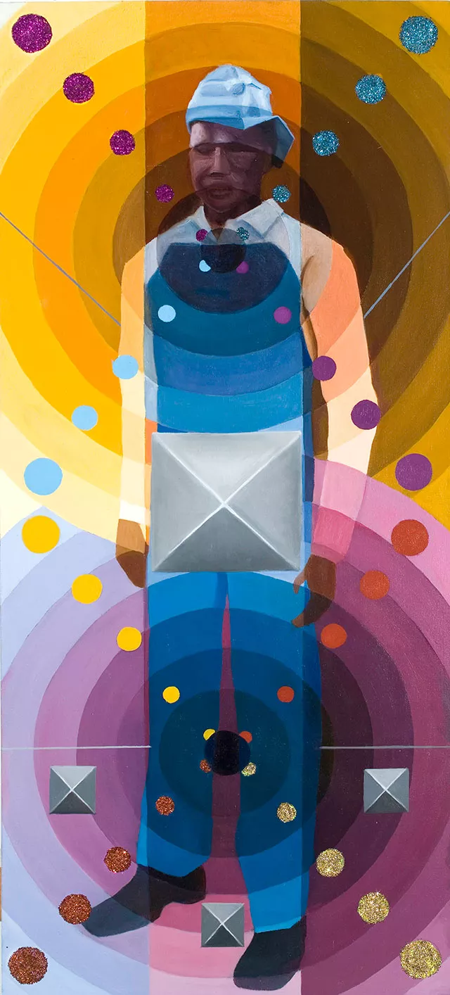 PAINTING BY TRENT TOMENGO