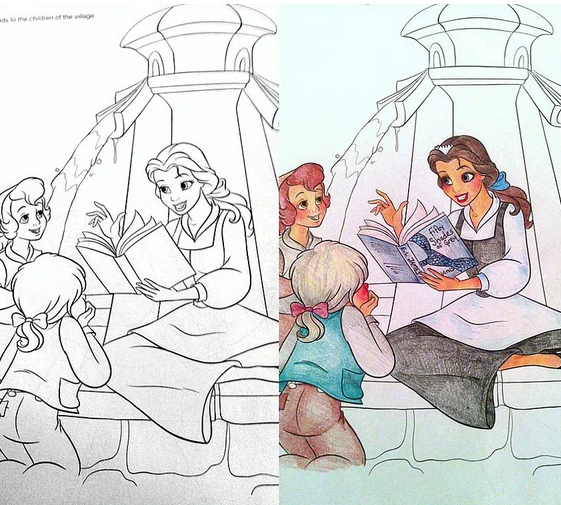 Coloring Book Corruptions What Happens When You Let Adults Loose On A Disney Coloring Book Blogs