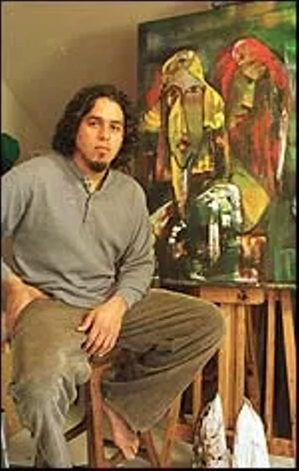 Latin painter splashes canvas with passion Visual Arts Orlando