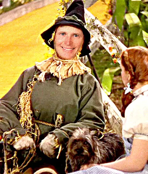 scared crow: Gov.-elect Rick Scott falls on the Republican tracks