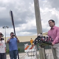 Here's Marco Rubio getting blasted by hecklers outside a Florida immigration detention facility
