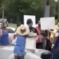Florida Rep. Matt Gaetz got hit with a milkshake and a true hero got video