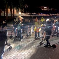 Spin scooter squad at UCF inspires nighttime hijinks