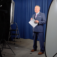 Here's Buddy Dyer recording the new welcome message for the airport