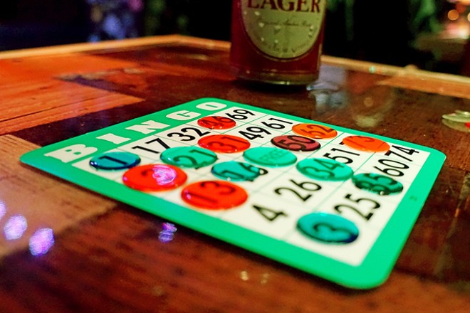 Nadeem's Cheap Assed Bingo at Will's Pub - JIM LEATHERMAN