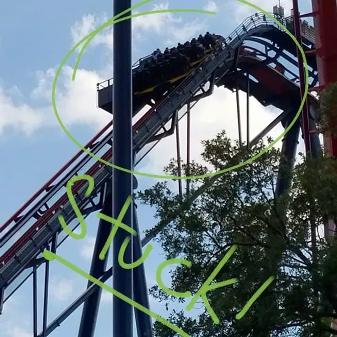 Dozens Rescued From Busch Gardens Tampa Bay Roller Coaster Blogs Image Photo Via Lindseyraeontherun Instagram
