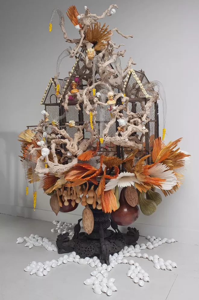Rina Banerjee “Her captivity was once someone’s treasure …”