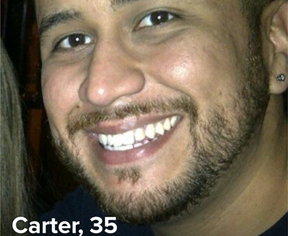 SCREENGRAB VIA TINDER, OBTAINED BY CREATIVE LOAFING TAMPA BAY