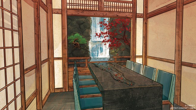 The Water Room at Epcot's Takumi-Tei - IMAGE VIA DISNEY PARKS BLOG