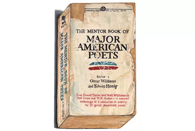 “Major American Poets” by Richard Baker, 2013 - GOUACHE ON PAPER; THE ALFOND COLLECTION OF CONTEMPORARY ART AT ROLLINS COLLEGE, GIFT OF BARBARA AND THEODORE ALFOND; IMAGE COURTESY OF THE ARTIST AND CLARK GALLERY, LINCOLN, MASS.