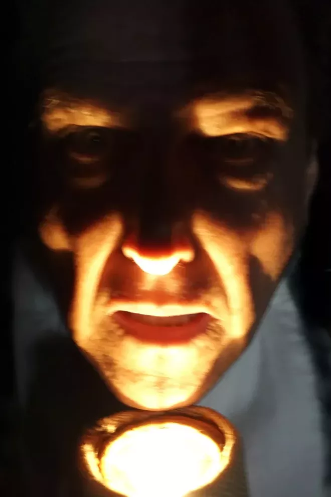 David McElroy as Ebenezer Scrooge - PHOTO COURTESY PENGUIN POINT PRODUCTIONS