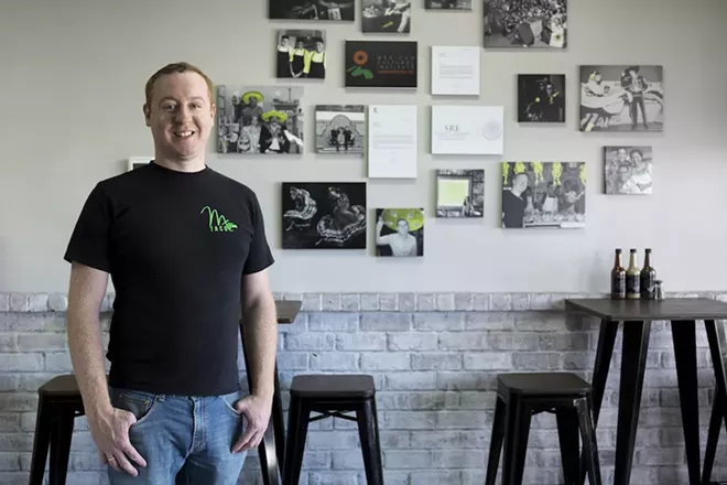 Ryan Manning at his Milk District taqueria, MX Tacos - PHOTO BY ROB BARTLETT