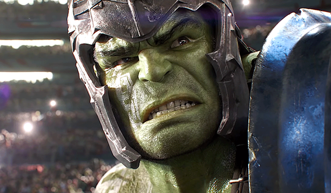 Mark Ruffalo as Hulk in 'Thor: Ragnarok' - SCREENSHOT VIA WALT DISNEY STUDIOS MOTION PICTURES/YOUTUBE
