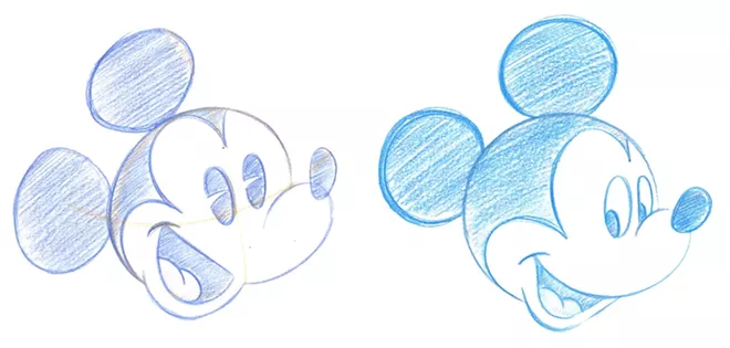 Drawings by Disney cast member Stephen Ketchum - SCREENSHOT VIA DISNEY PARKS/YOUTUBE