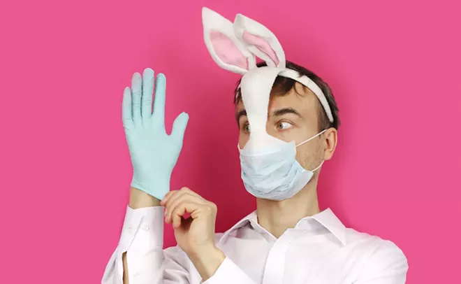 Do not attempt to hug the bunny. - ADOBE
