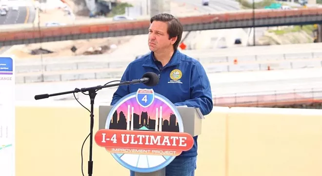 Gov. Ron DeSantis hoped to focus on I-4 construction on Monday. - PHOTO VIA RON DESANTIS