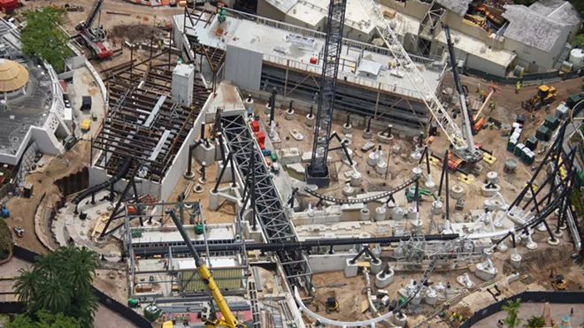 The construction site of the yet to be announced coaster - IMAGE VIA BIORECONSTRUCT | TWITTER