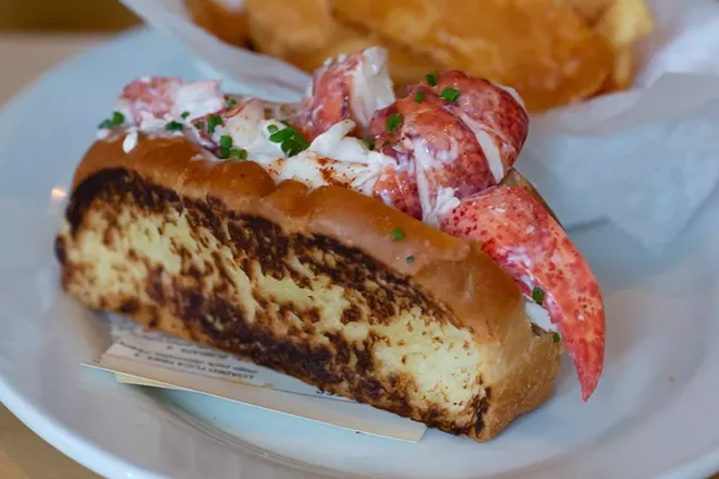 Lobster roll at the Osprey. - PHOTO BY ROB BARTLETT