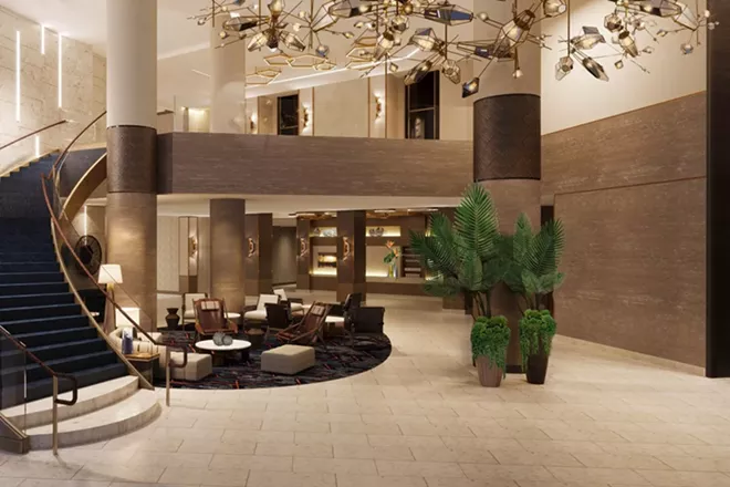 A pre-function lobby at the JW Marriott Orlando Bonnet Creek - IMAGE VIA MARRIOTT