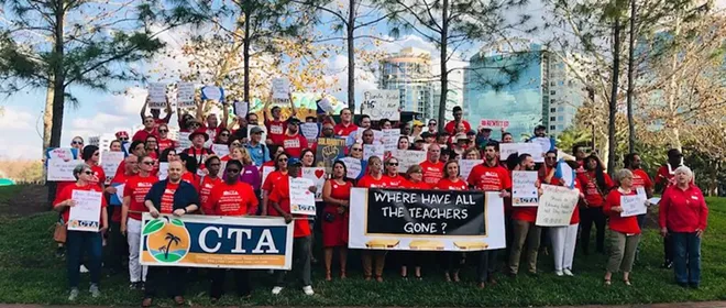 Photo from March 2019 - PHOTO VIA ORANGE COUNTY CLASSROOM TEACHERS ASSOCIATION/FACEBOOK