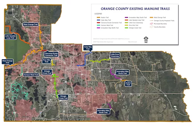 MAP COURTESY ORANGE COUNTY PARKS & RECREATION