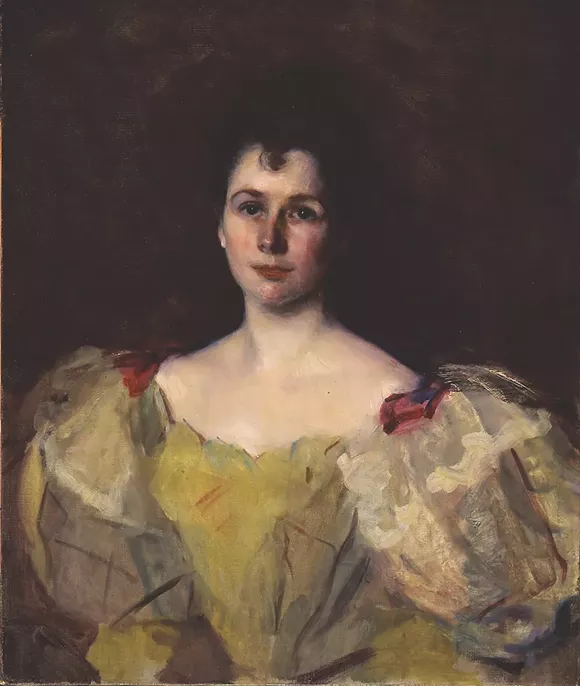 Portrait of Mrs. Henry LaBarre Jayne, 1895. Oil on canvas, Cecilia Beaux, American, 1855–1942; 32 × 26 1/2 in. (P-072-93). - COURTESY OF THE CHARLES HOSMER MORSE MUSEUM OF AMERICAN ART, WINTER PARK, FL.