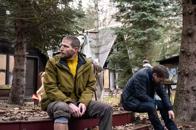 Five guys on a hiking trip discover they're being hunted like animals in 'Prey' - PHOTO COURTESY OF NETFLIX