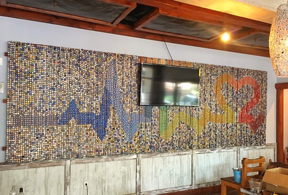 Handmade Pulse tribute inside Muddy Waters, finished - PHOTO VIA BEACON HILL GROUP