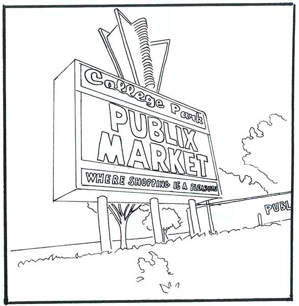 Coloring book page from the City Colorful by jen jedlicka