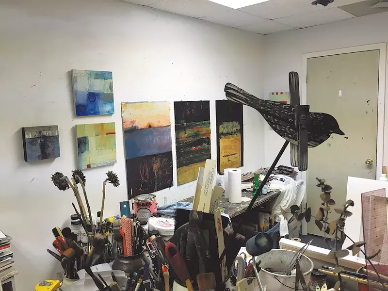 Donne Bitner’s studio at McRae