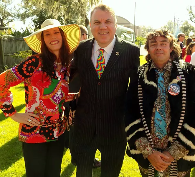 Christine Spalding, Alan Grayson and Morgan Steele at the wedding of Billy Manes and Tony Mauss