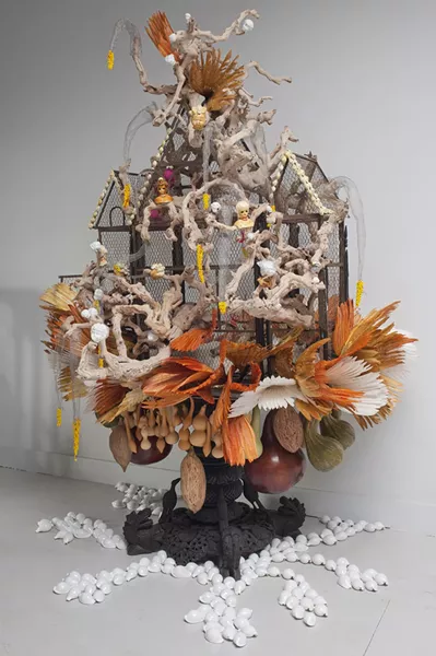 Rina Banerjee “Her captivity was once someone’s treasure …”