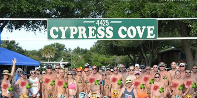 800px x 400px - Kissimmee's nudist resort Cypress Cove hosts nude 5K run on ...