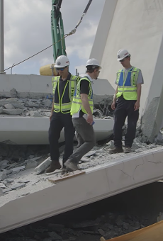 Florida officials ask judge to block release of records on collapsed FIU bridge