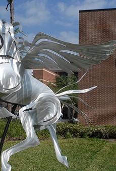 Someone vandalized UCF's Pegasus statue and the whole thing was caught on video