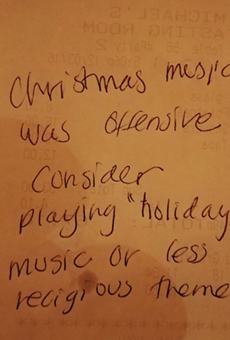 Customers offended by Florida restaurant's 'offensive' Christmas music